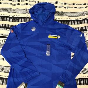 NIKE OFFICIAL Los Angeles LA Rams hoodie DRI-FIT